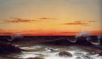 Heade, Martin Johnson - Seascape, Sunset